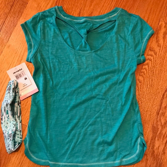 NEW Girls' Active Capri Set with Headband - Picture 2 of 4